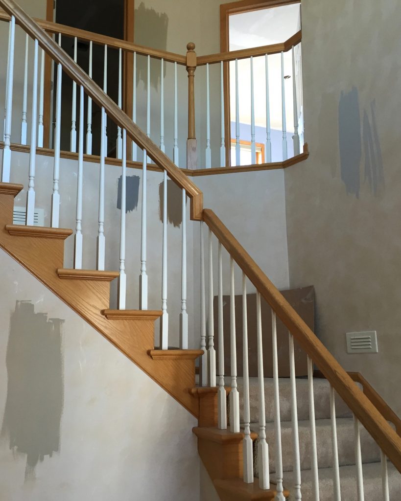 Stairwell Painting Before