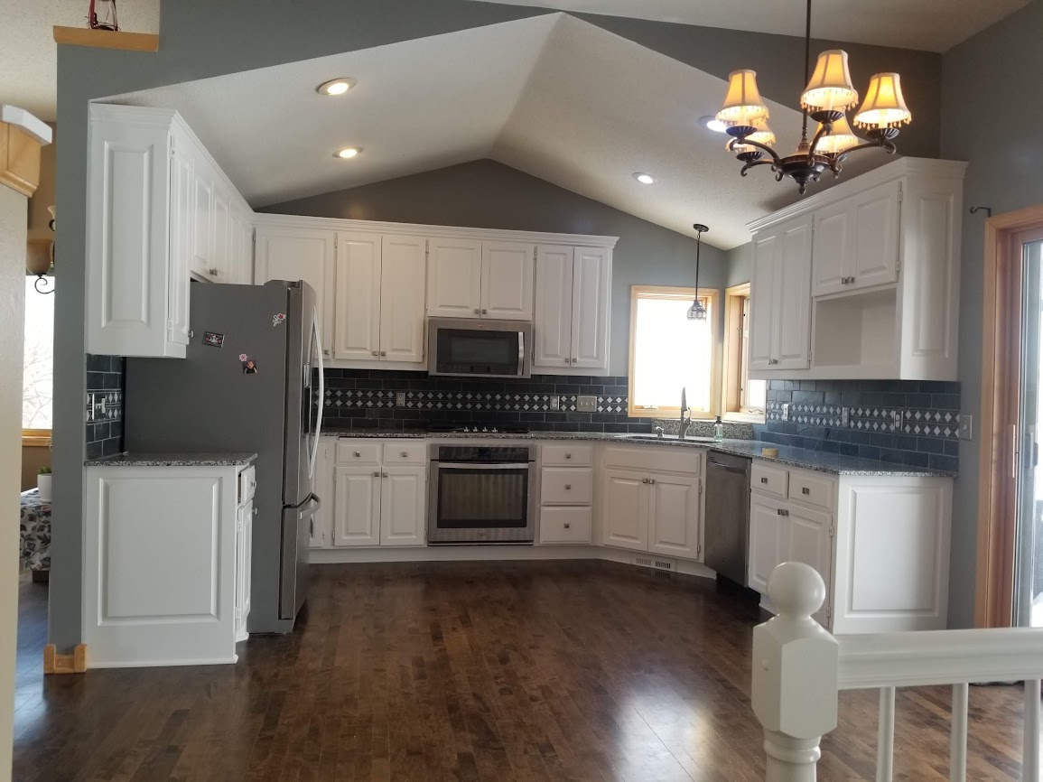 cabinets after painting