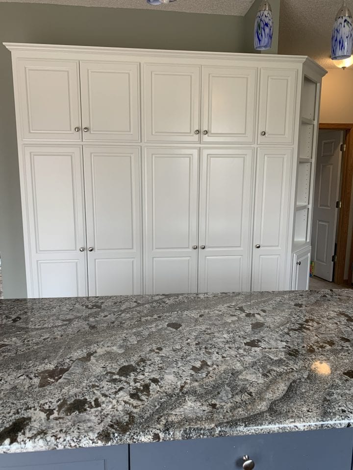 Cabinet Repainting Before & After After