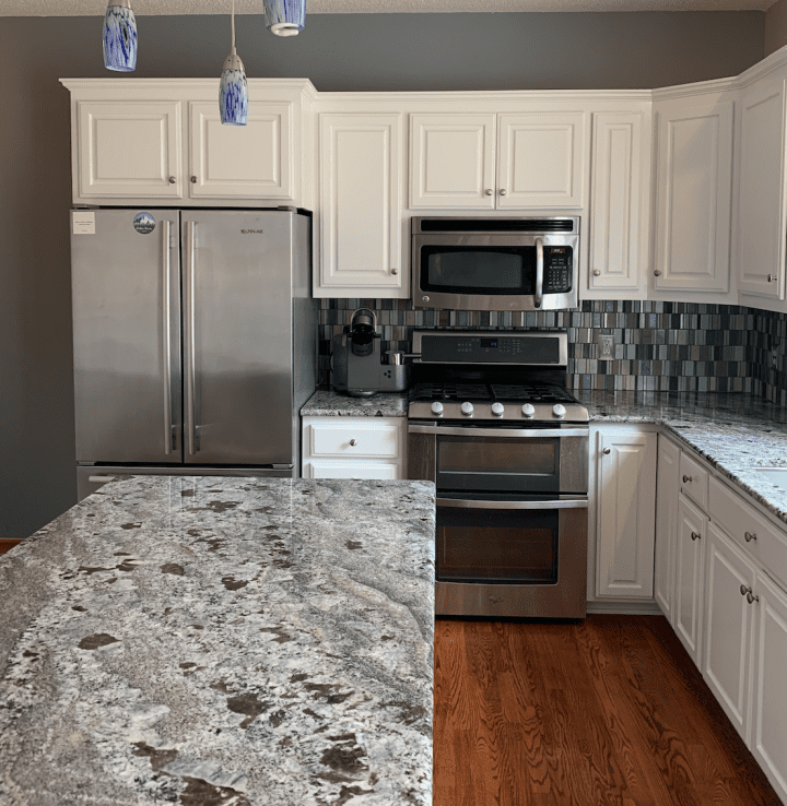 Cabinet Repainting Before & After After