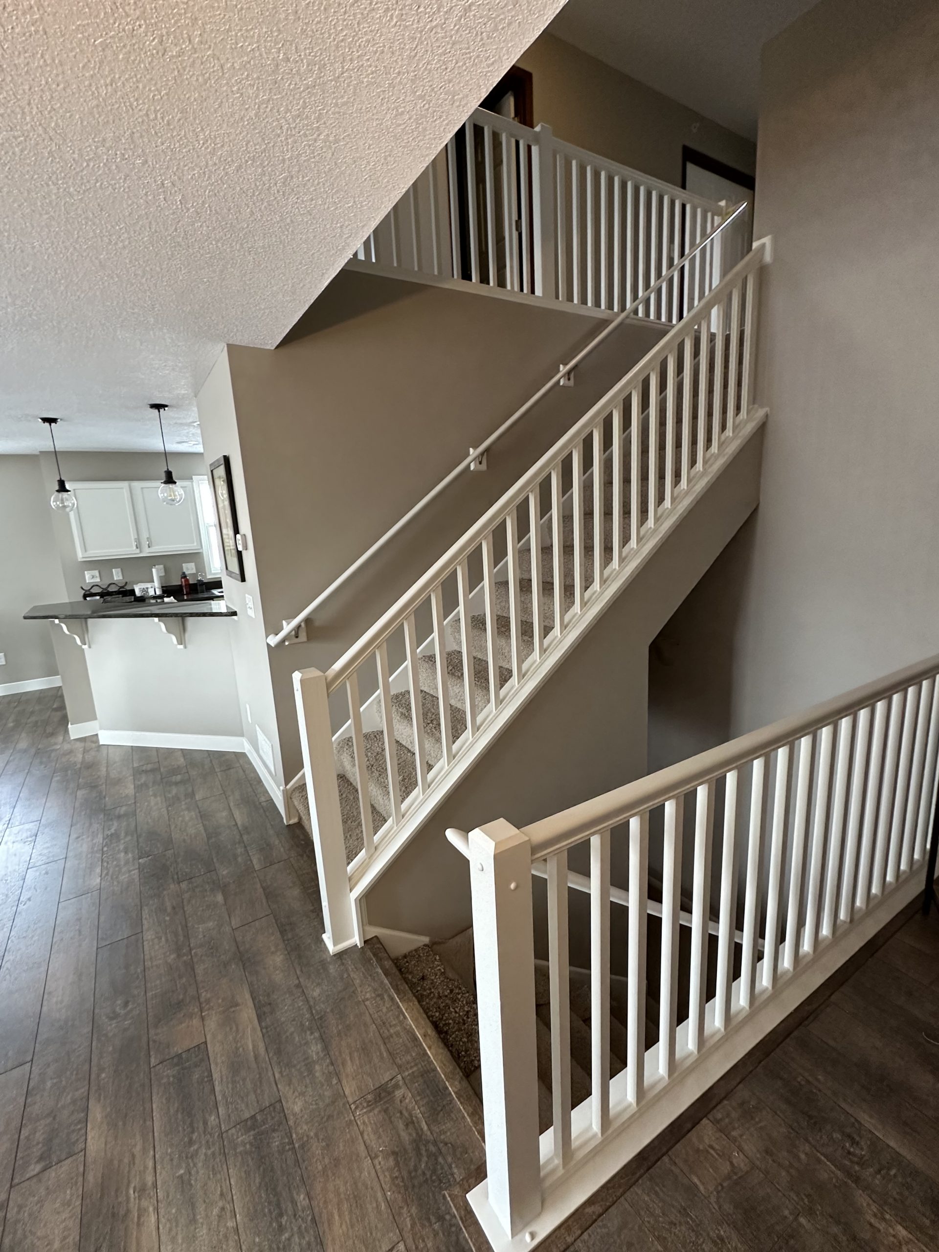 stairs after painting