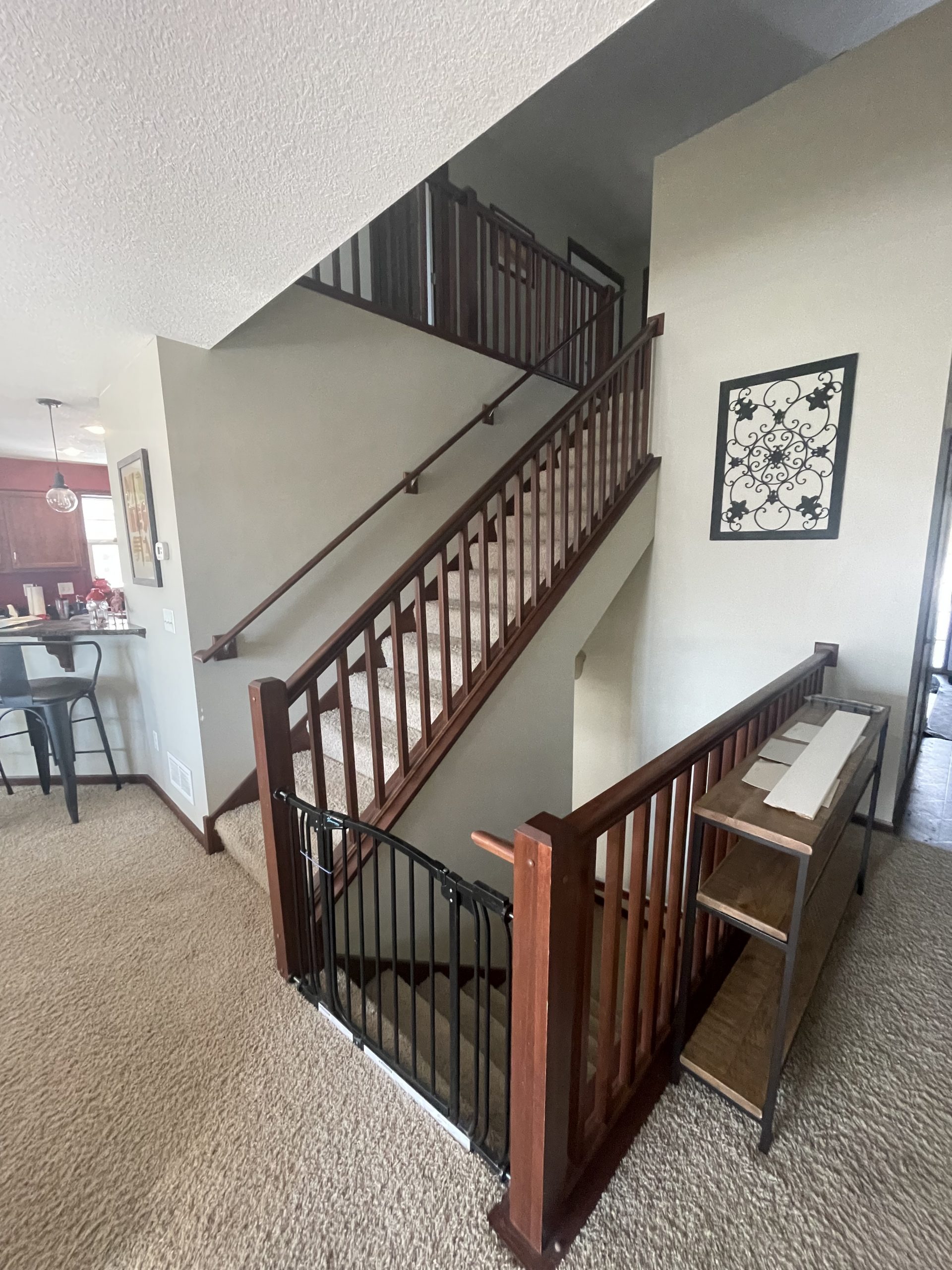 stairs before painting