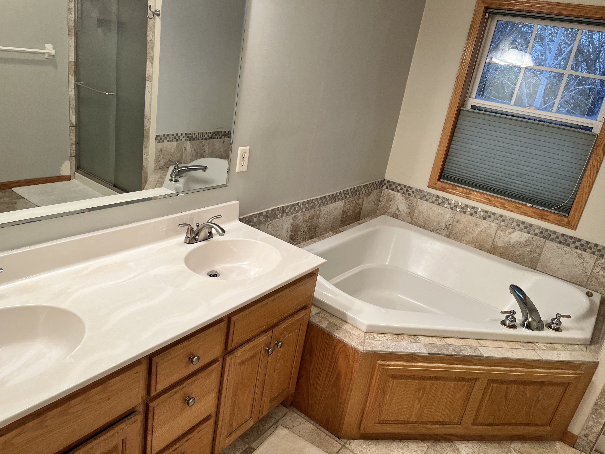 bathroom painting before