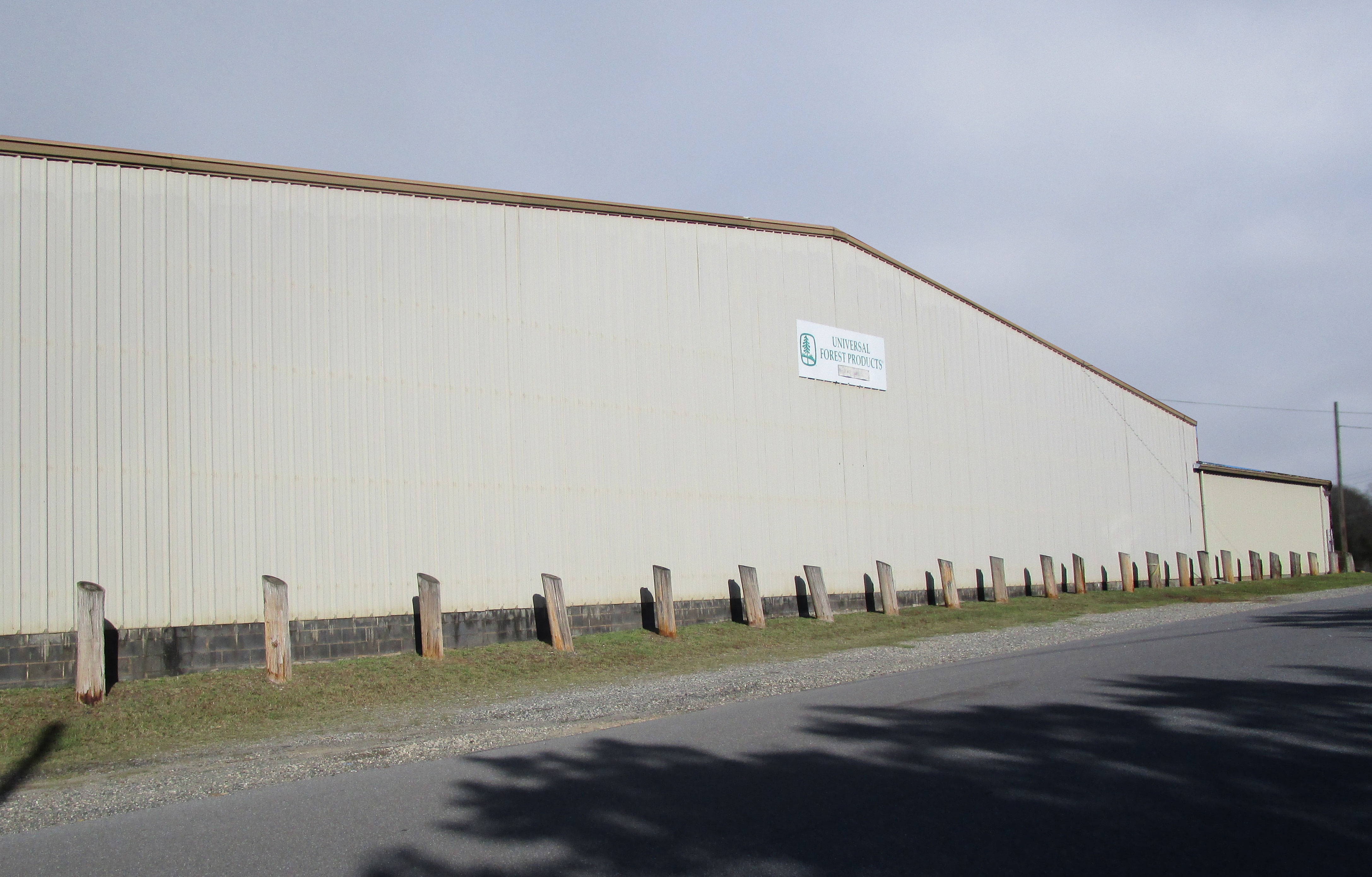 Exterior Commercial Warehouse in Dallas, NC Before