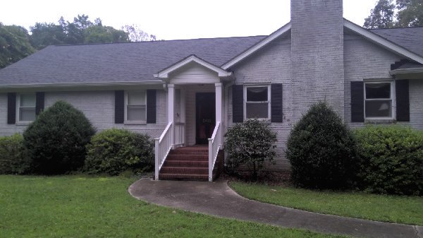 Exterior Brick Painting in Charlotte Before