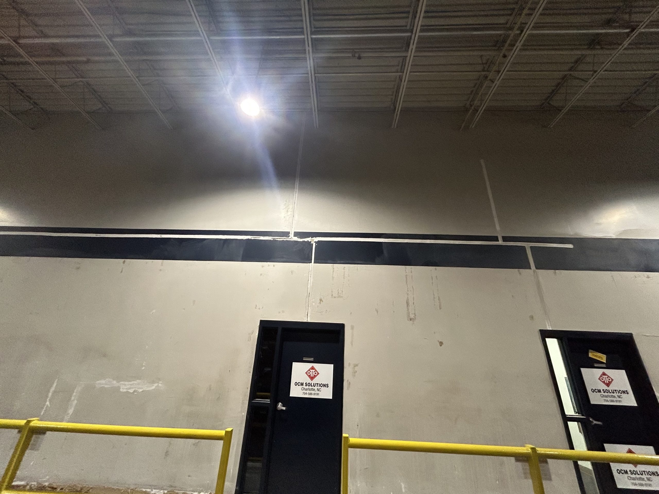 Auto Shop Interior Painting Before