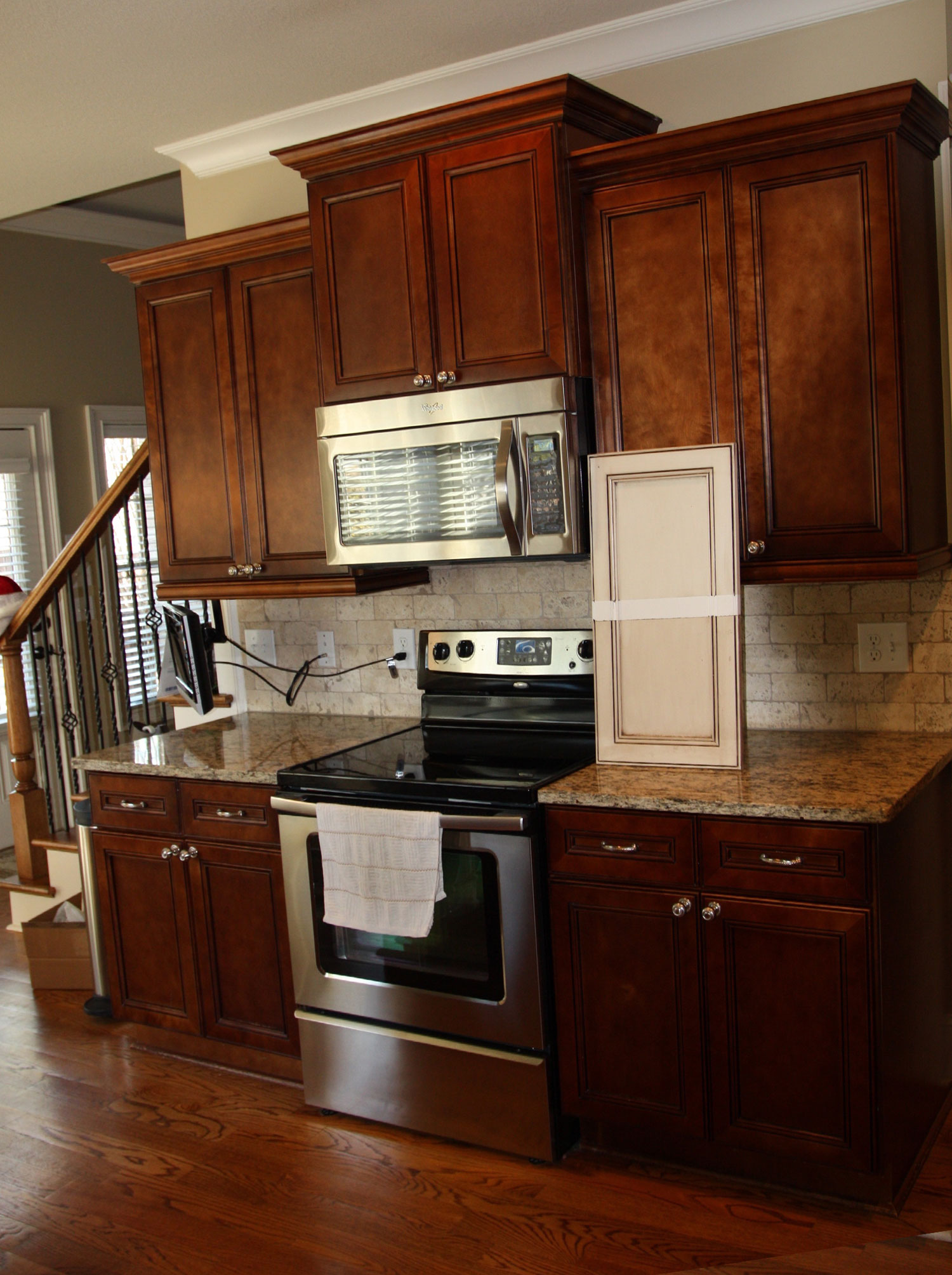 Kitchen Cabinet Painting Project Before