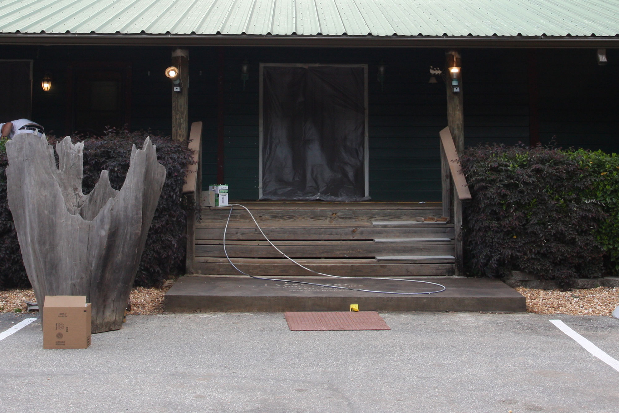 Lake Martin Dock Company Exterior Painting Before
