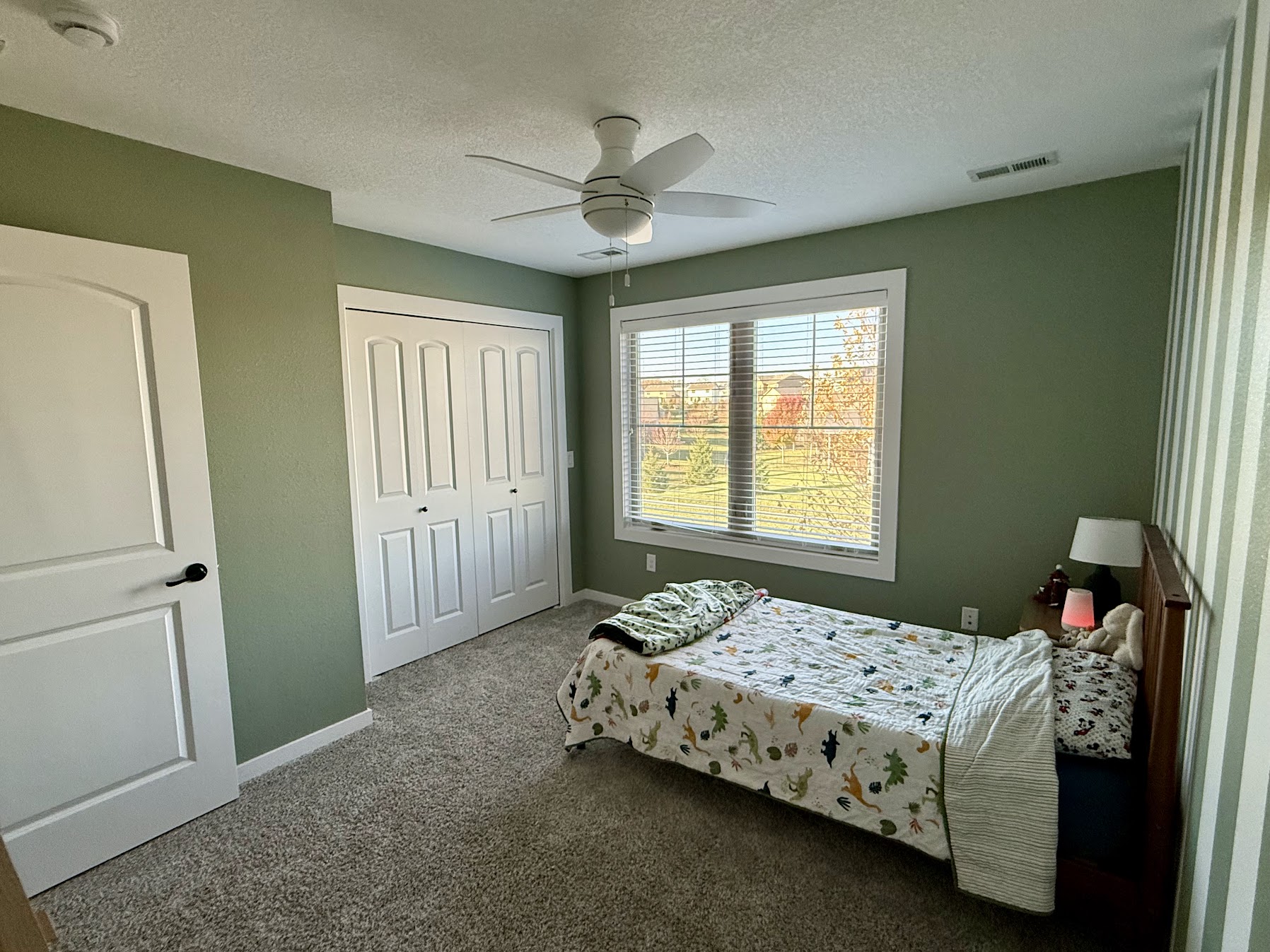 repainted bedroom interior in des moines