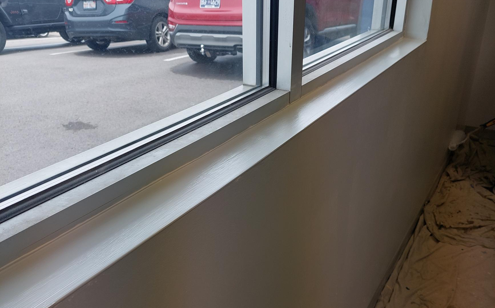 Office Drywall Repaired in Murfreesboro, TN Before