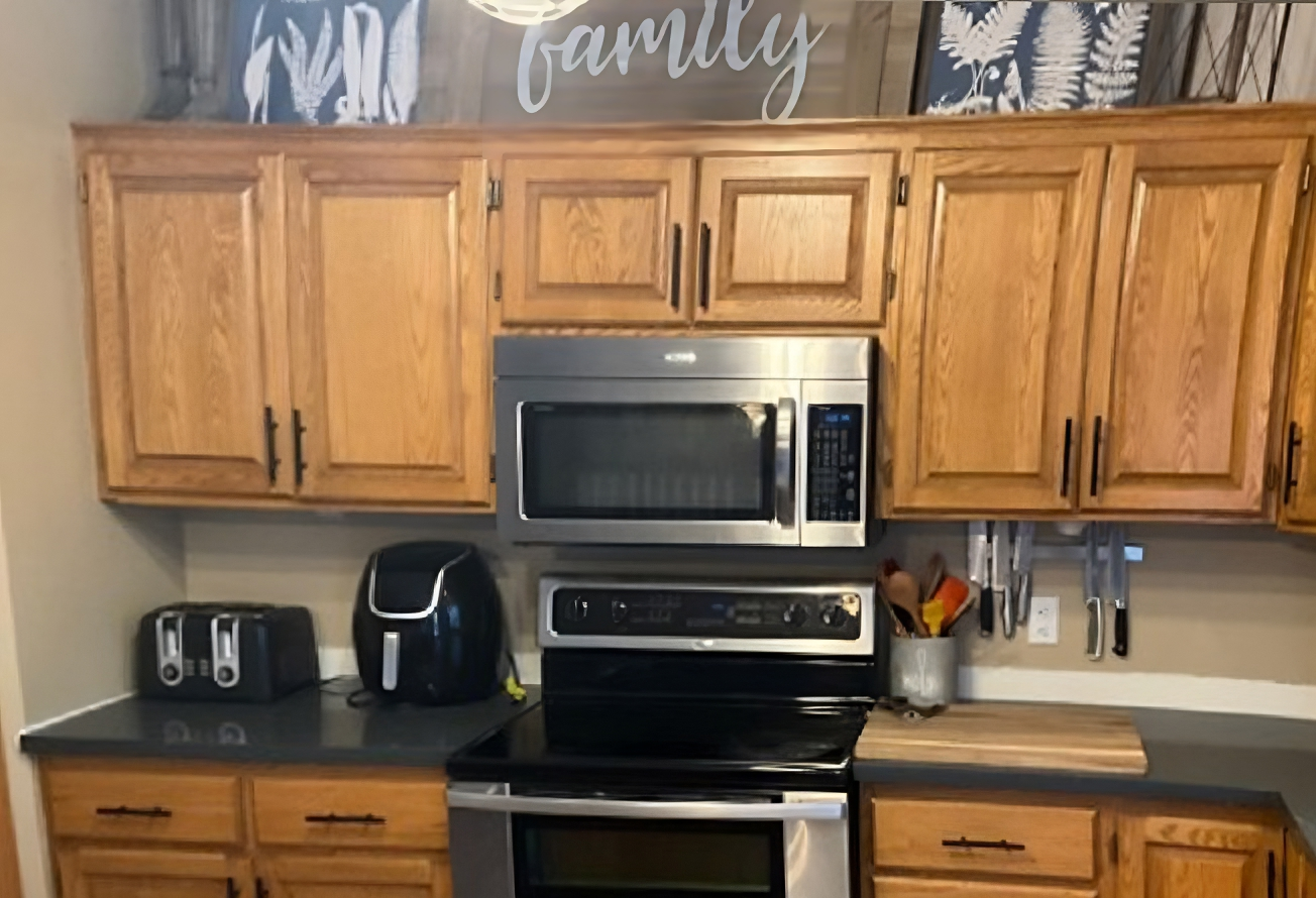 Kitchen Cabinet Enameling Before