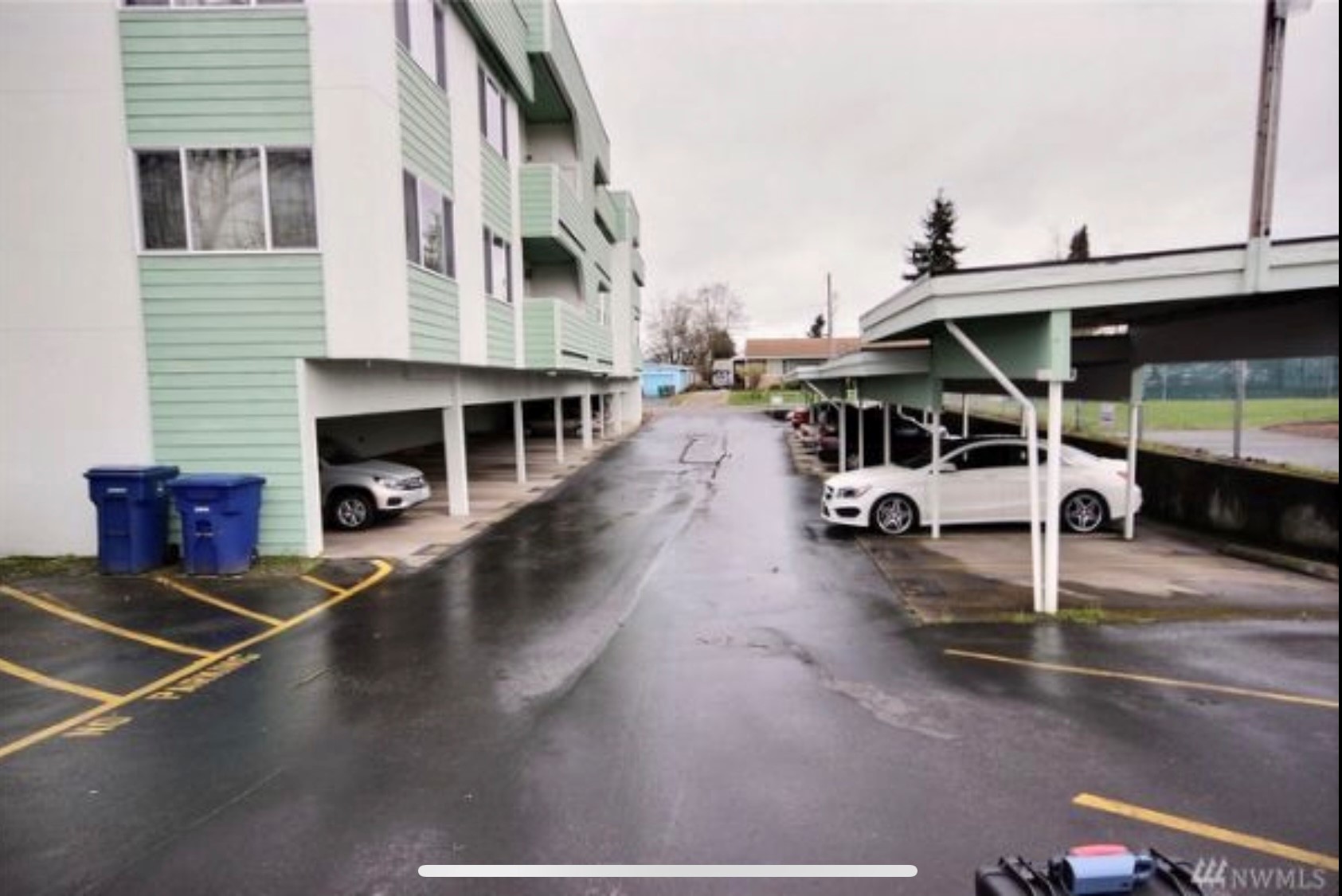 Apartment Building Side View Before