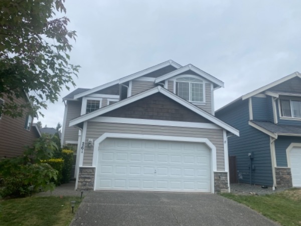 Before View of the Beige Exterior