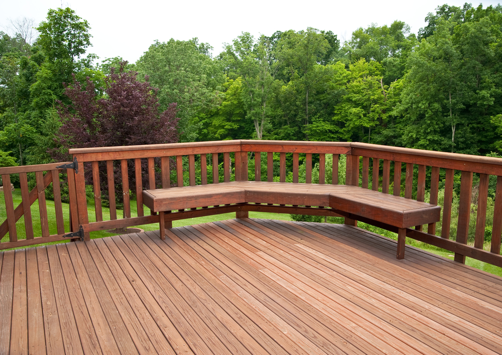 stained deck