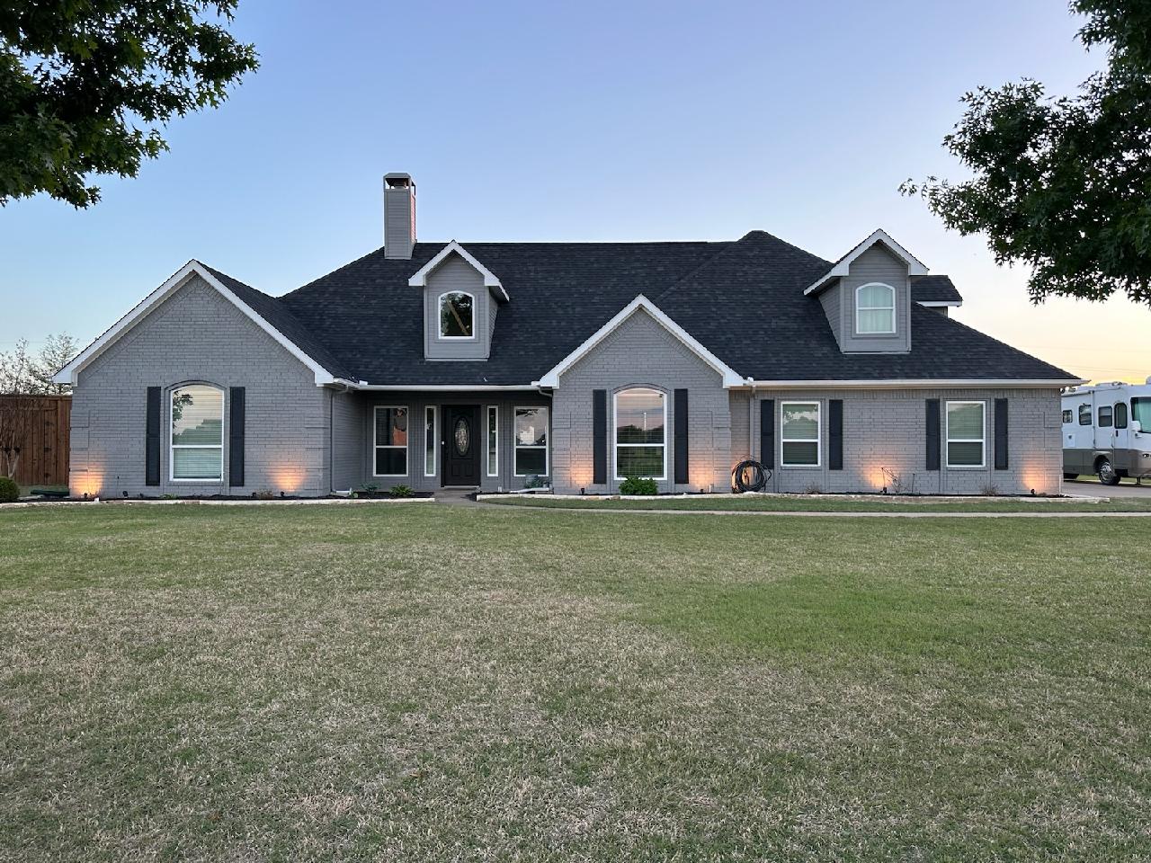 Rockwall exterior painting after photo