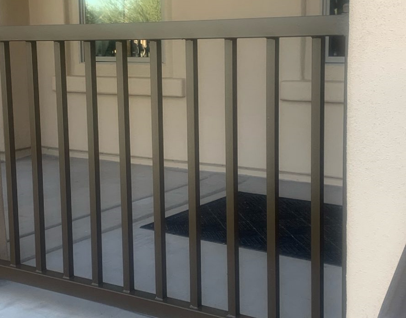 Porch Guardrail Painting Project After