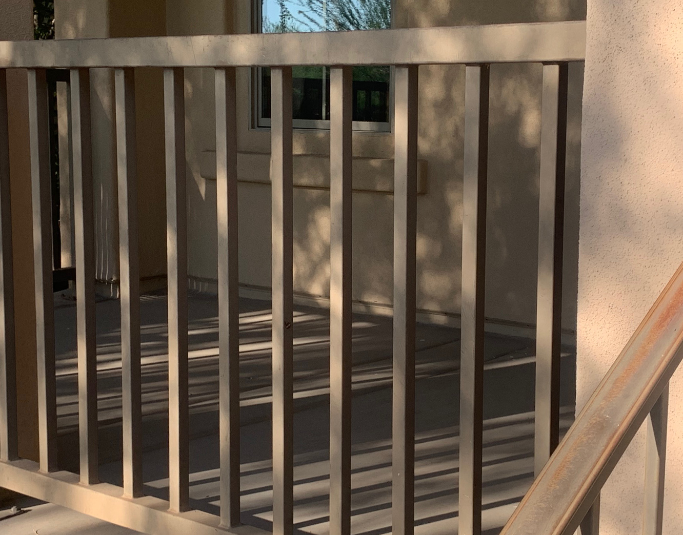 Porch Guardrail Painting Project Before