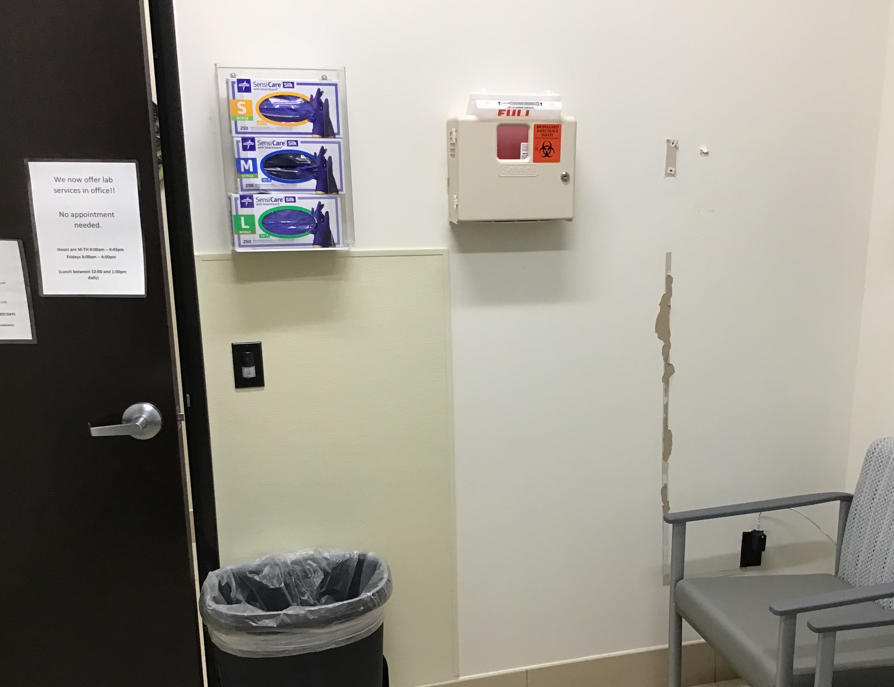 Medical Office Painting Before