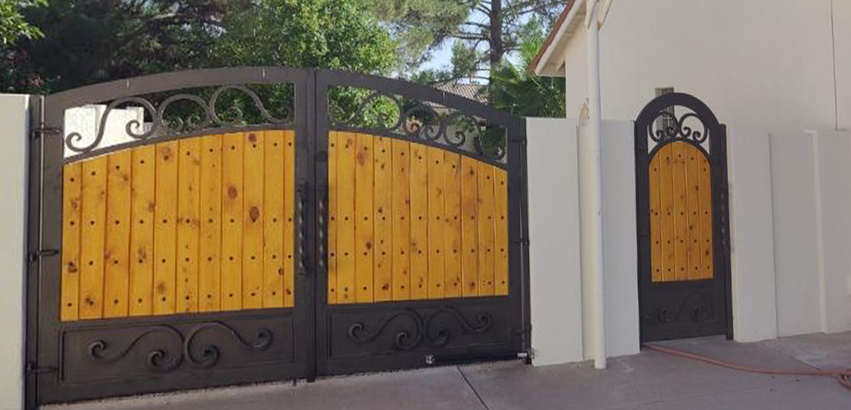 Wood & Metal Gate Renovation in Scottsdale After