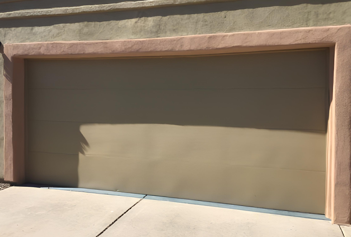 Tan Stucco Exterior Repainted Bold White in Scottsdale Before