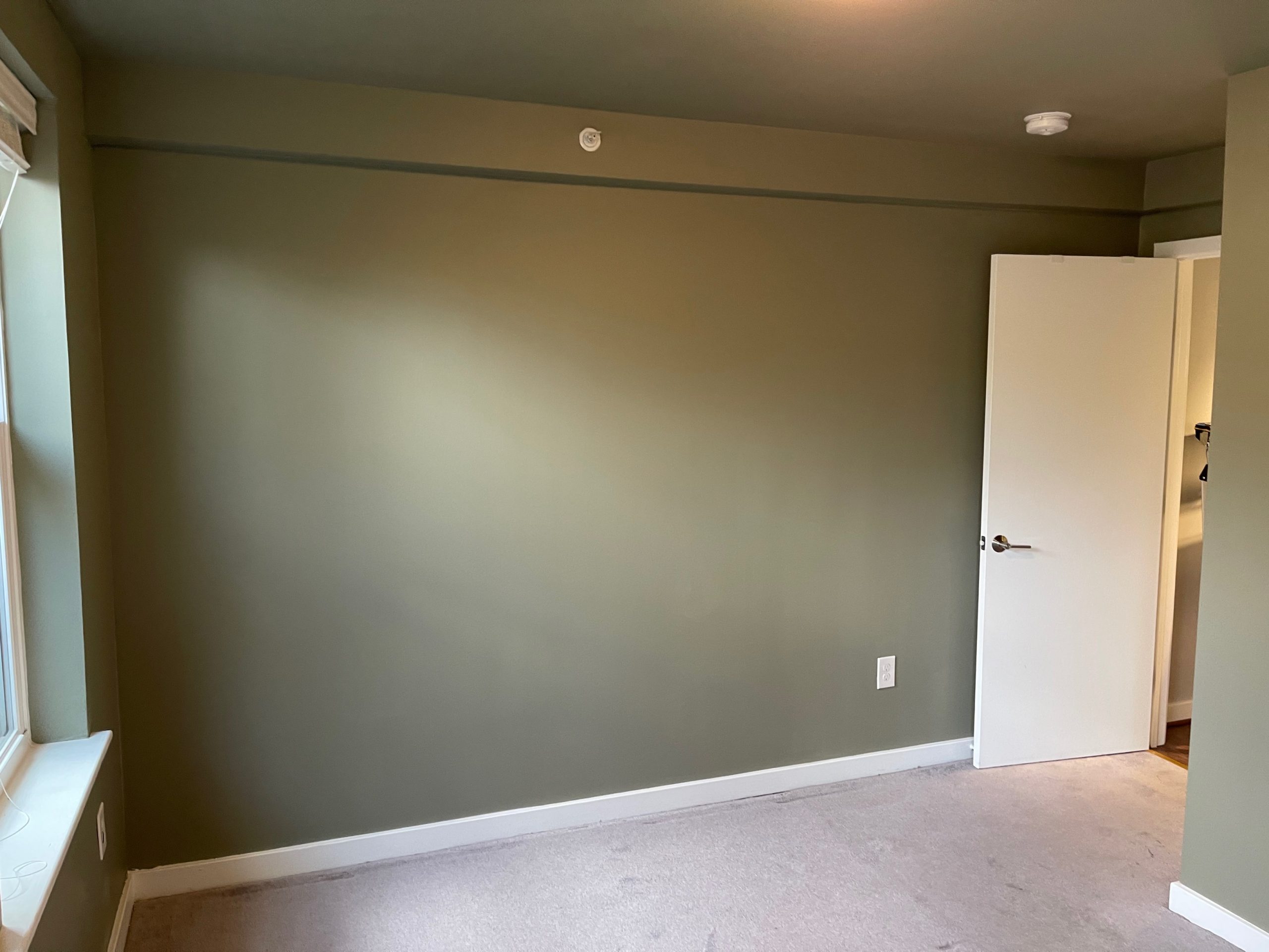 Final Result of Interior Color Change of an olive green color