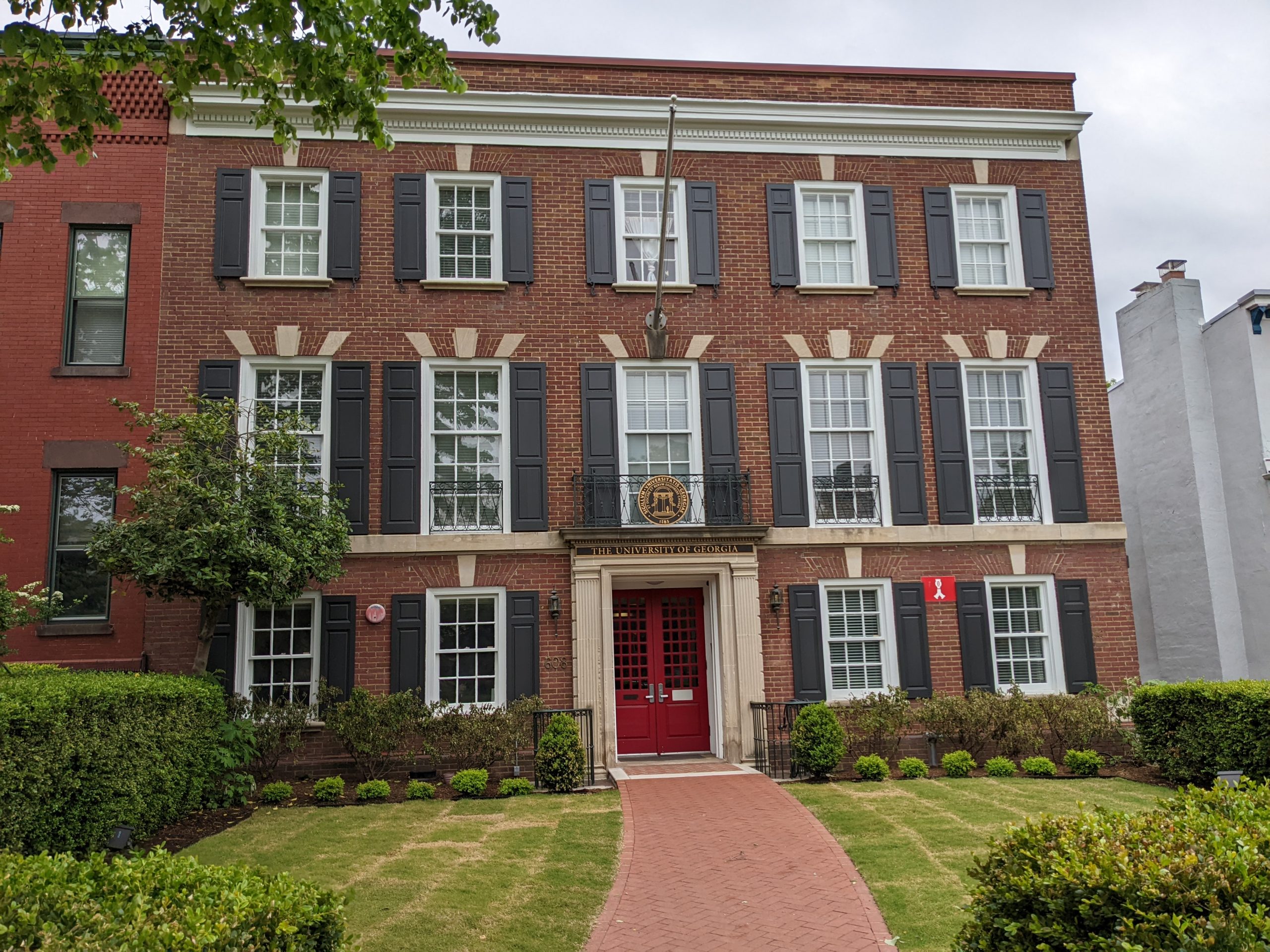 Final Result with Painted Window Shutters with black paint