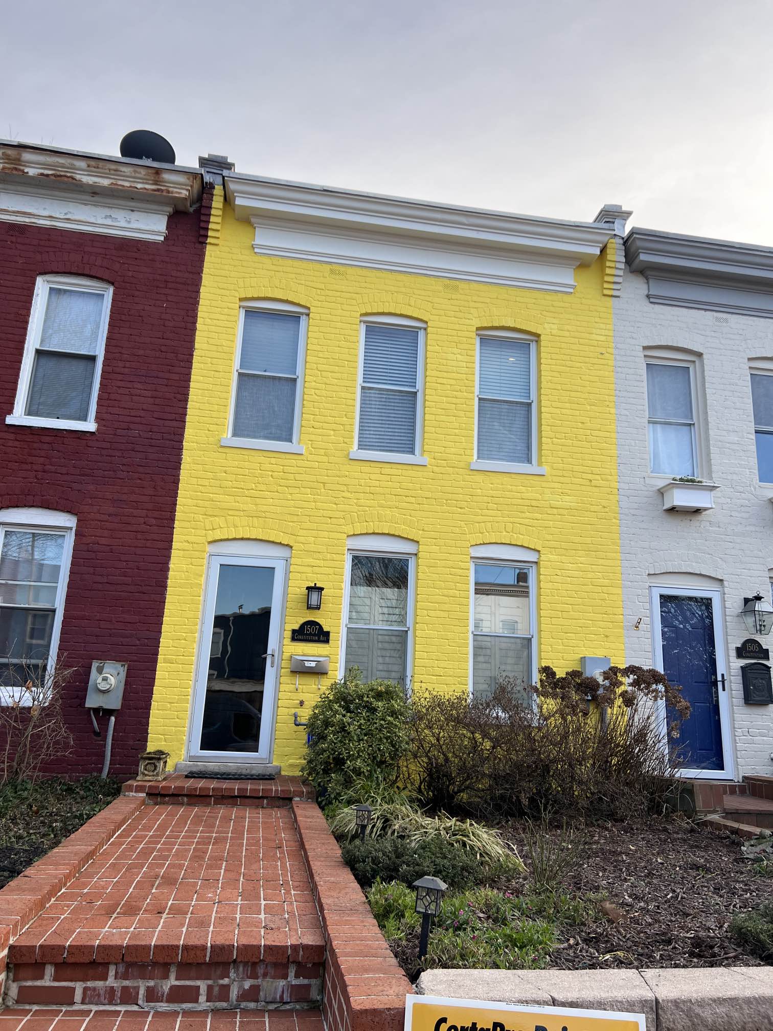 Exterior Row Home Painting Update Before