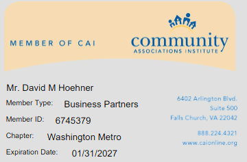 CAI Membership Card