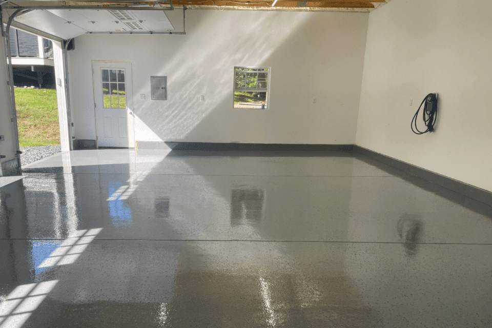 Garage Epoxy Floor Coating in Albany, NY After