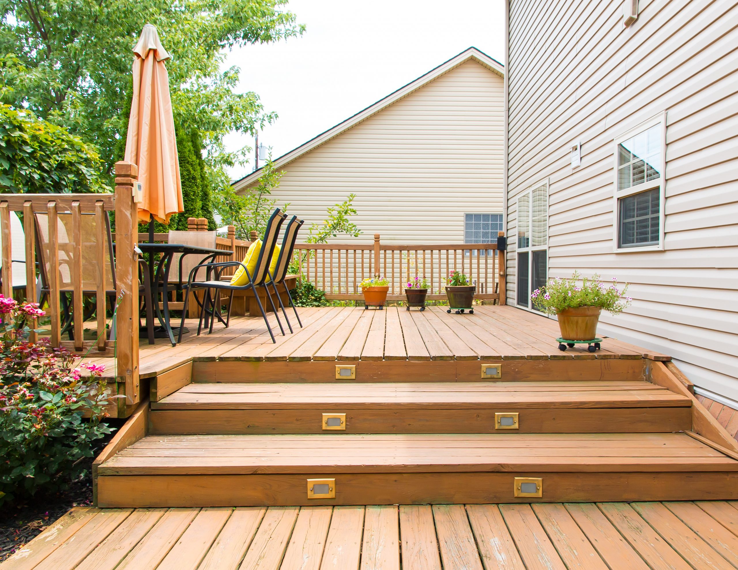 deck attached to home