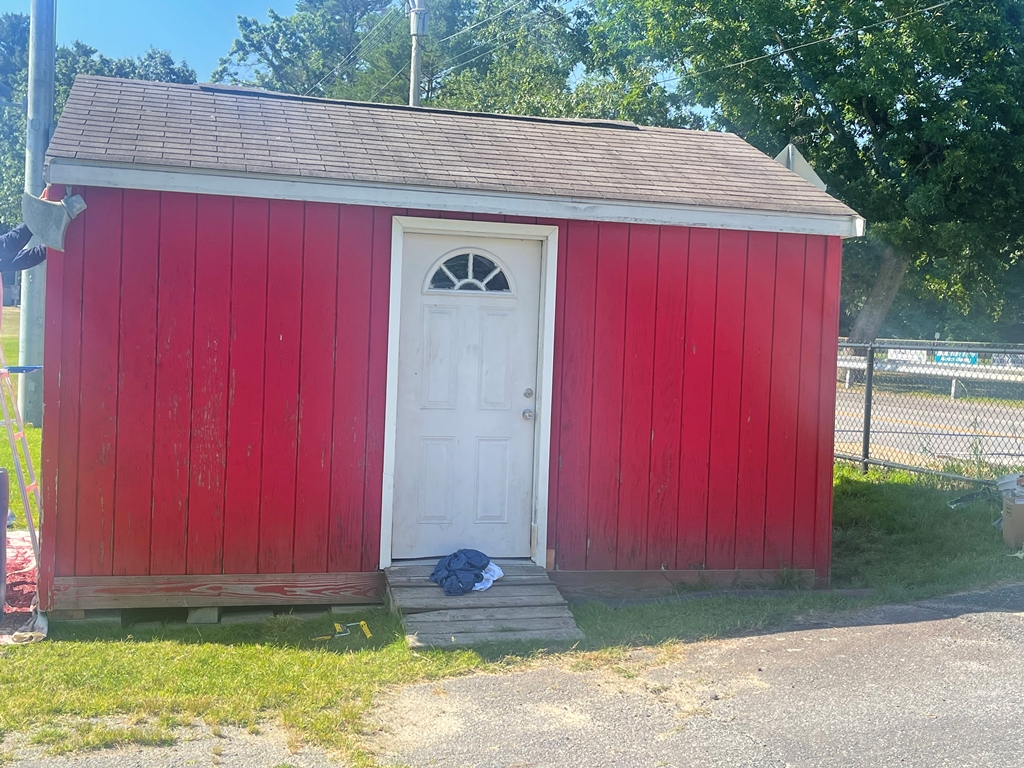 Tewksbury Football Shed Before
