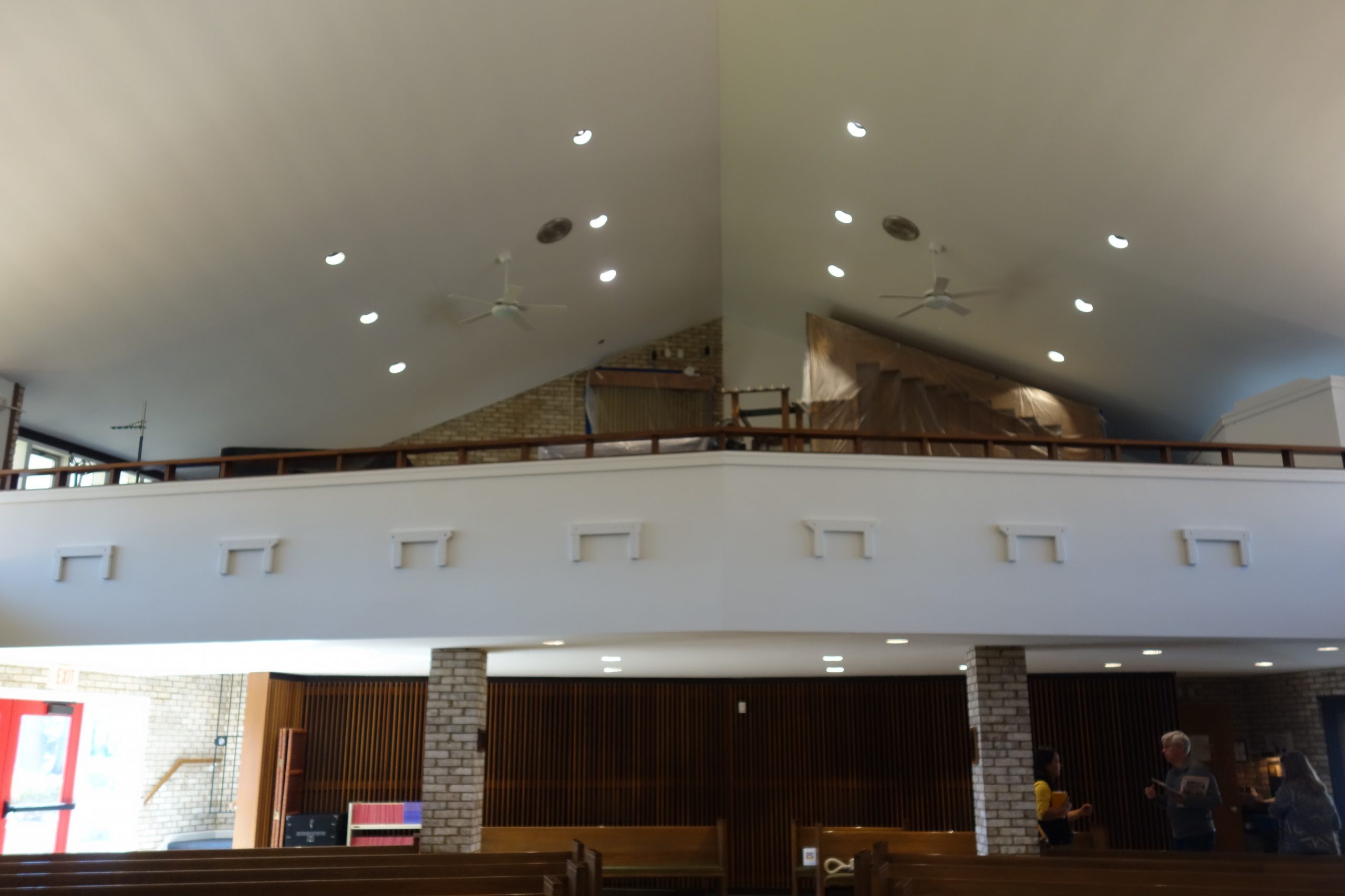 Church ceiling after painting