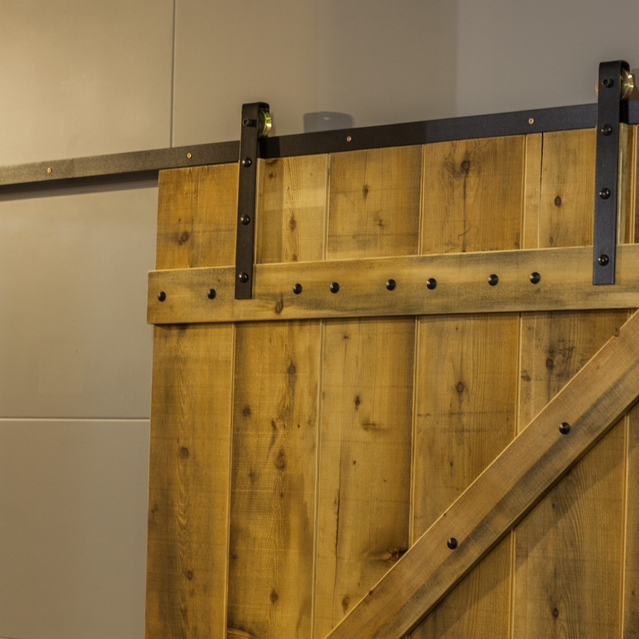 Farmhouse style sliding barn door