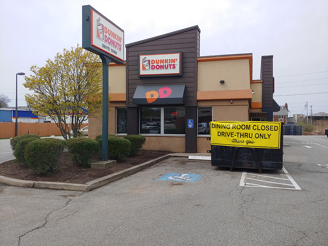 Dunkin Exterior Painting Before