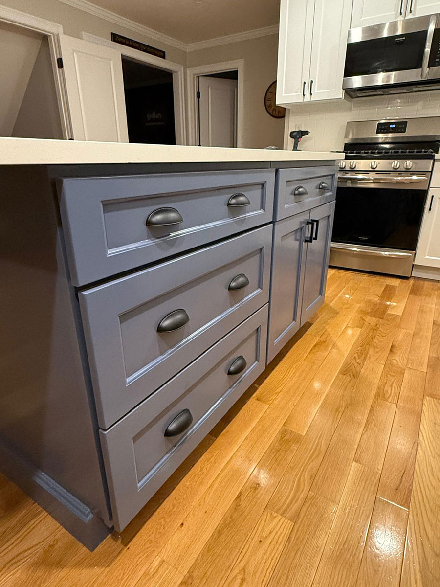 kitchen island painting after