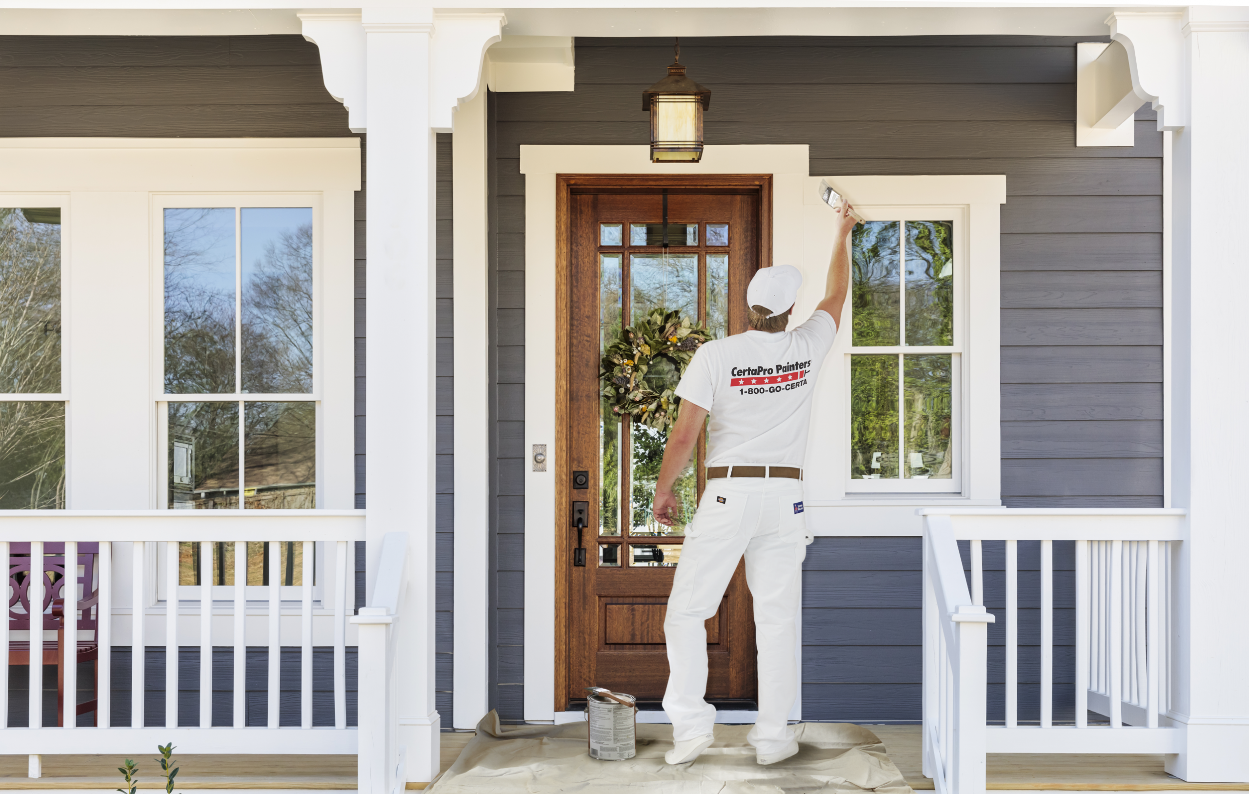 Check out our Door Refinishing