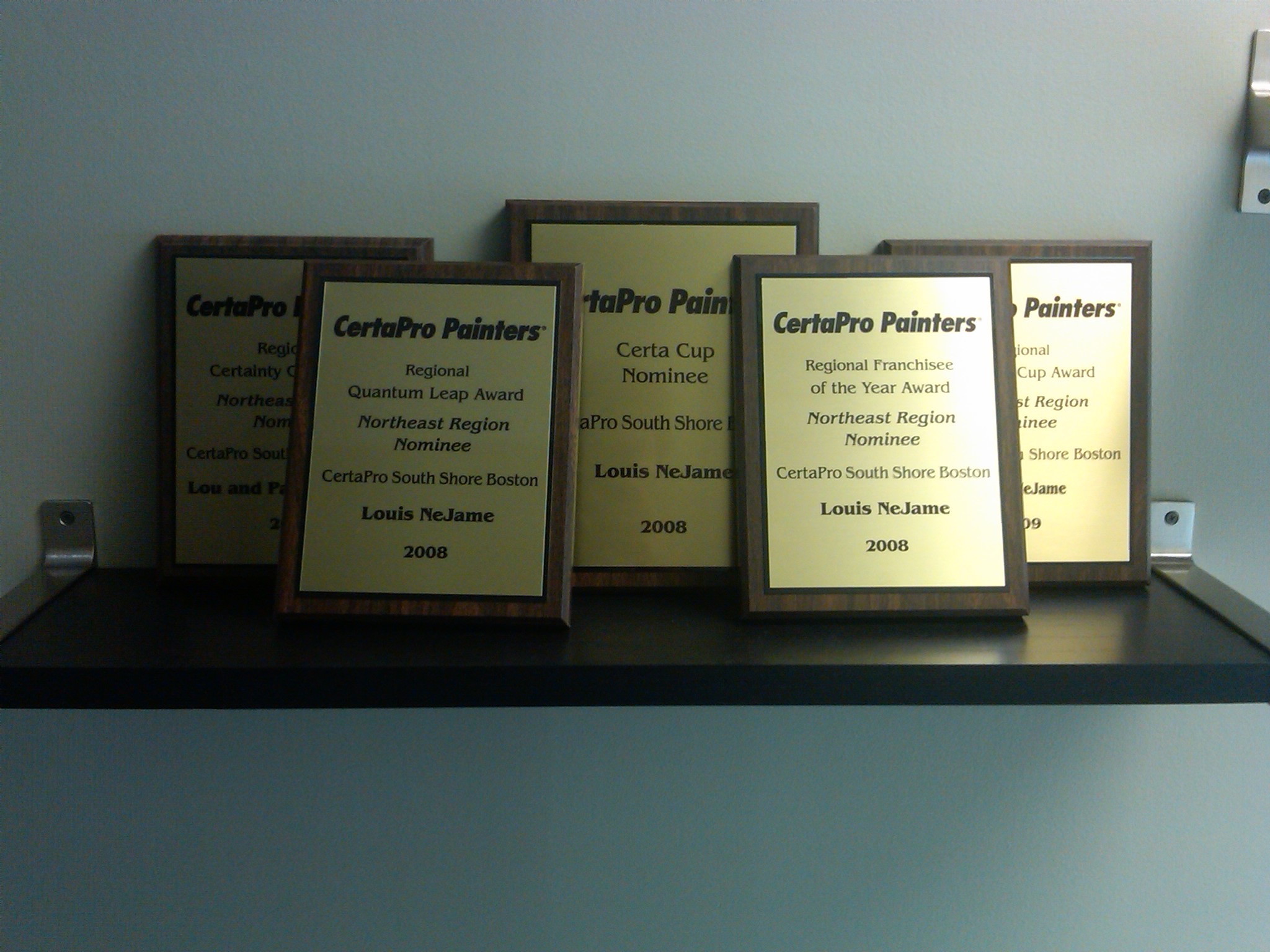 CertaPro Painters Award Plaques part 2