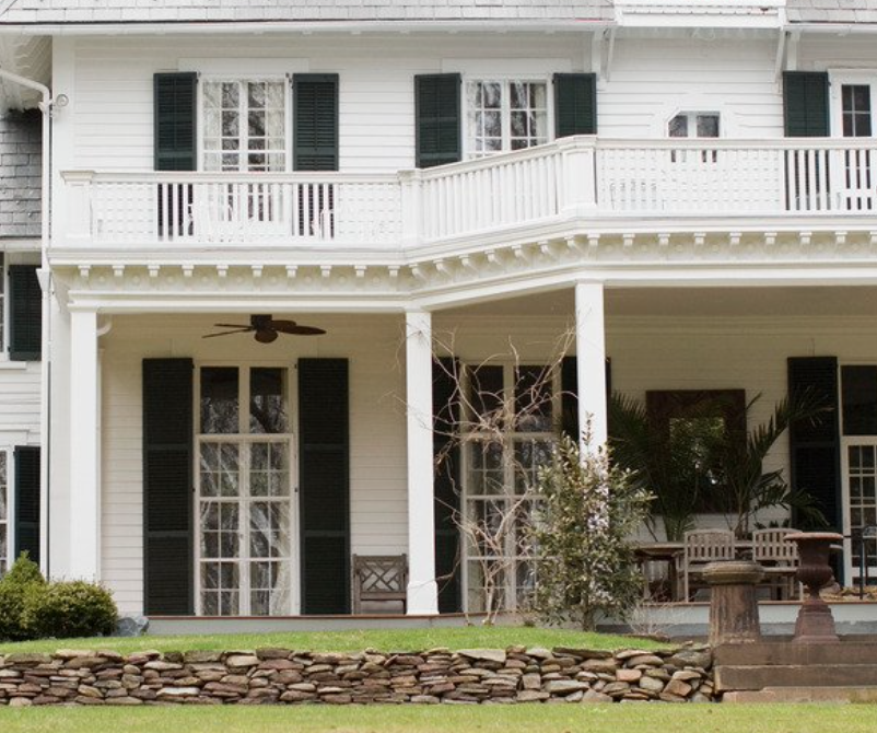 pvc showing historical profiles of trim on exterior of white home