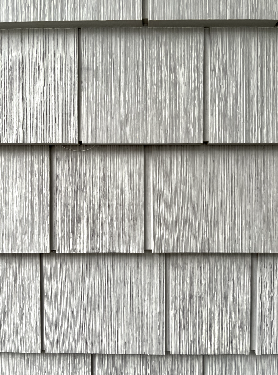 Gray vinyl shingles