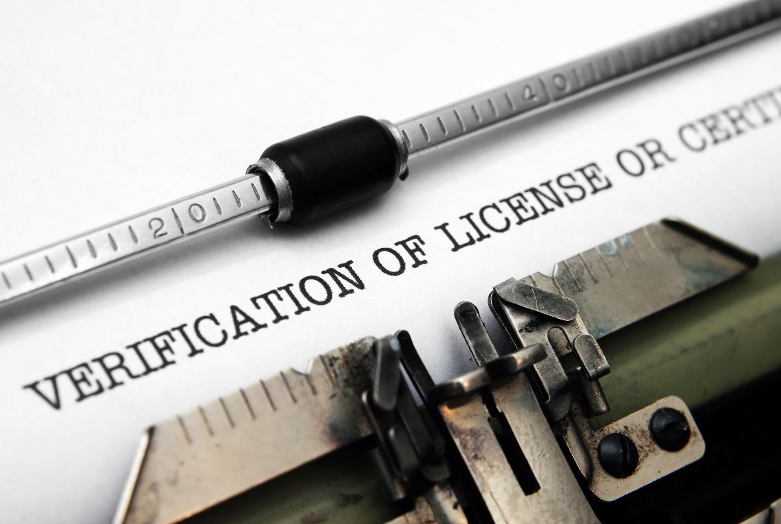 license verification