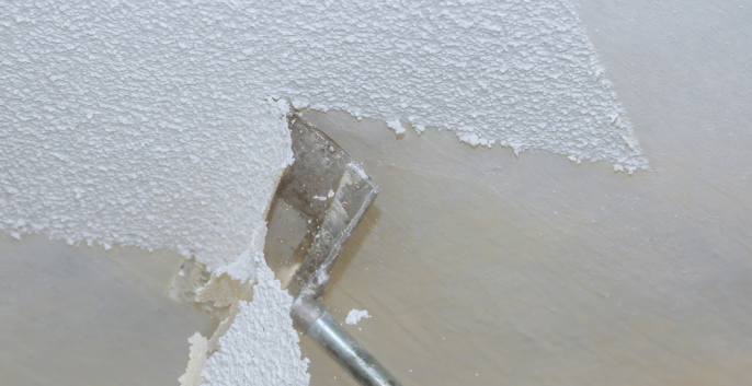 Check out our Popcorn Ceiling Removal