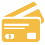 credit card in gold