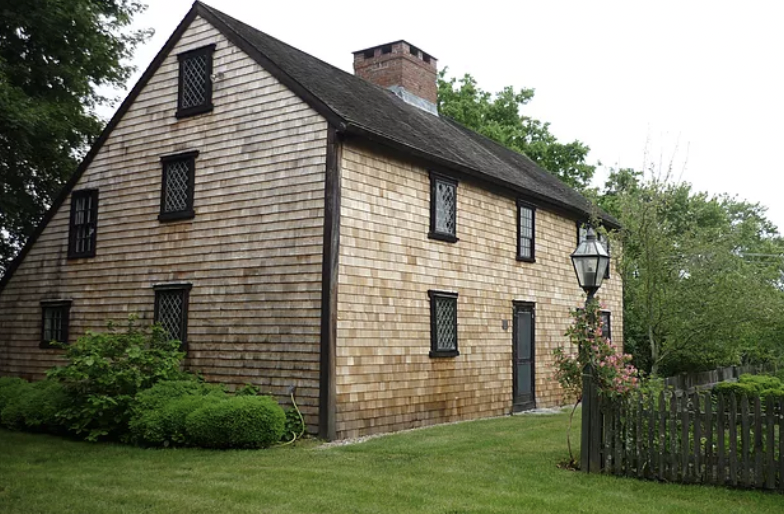 Shingled home of John Bradford sits in Kingston Mass.