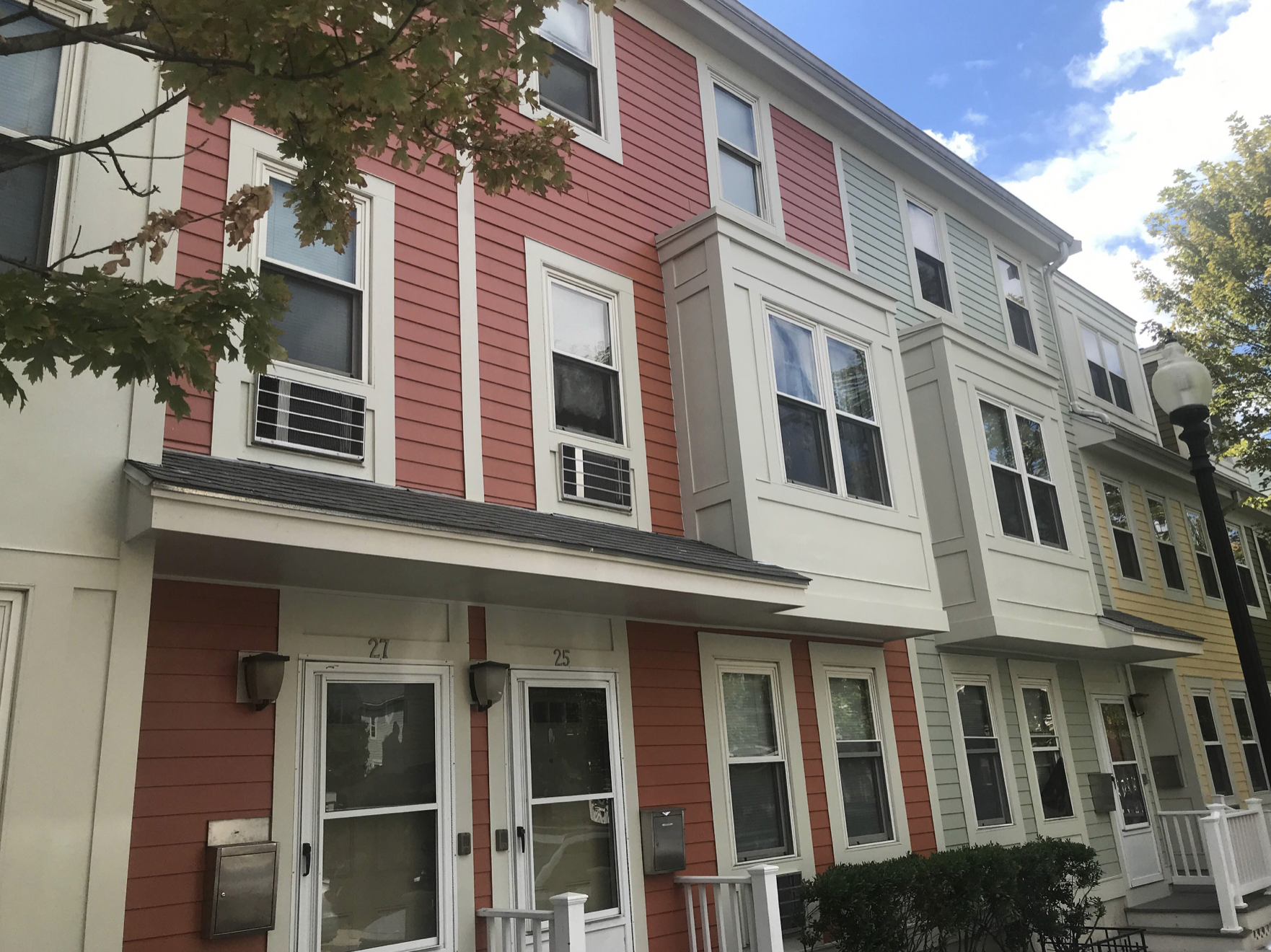 Exterior of Multicolored condo