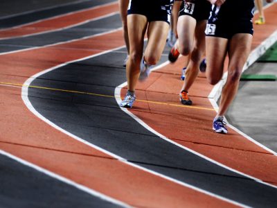 runners on a track
