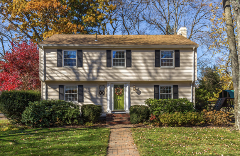 recently painted home in braintree, ma