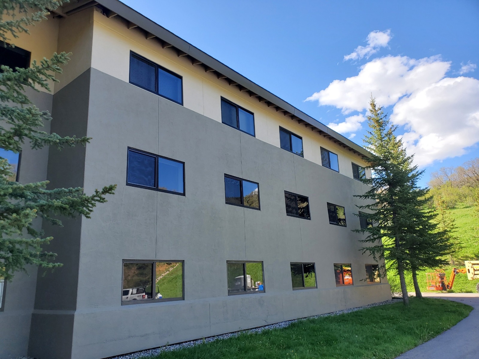 university dormitory after