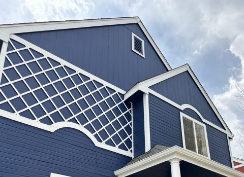 blue home