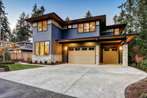 blue home