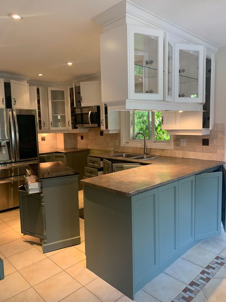 cabinet refinishing brampton on after